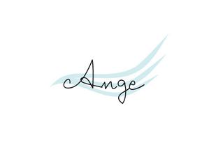 miki-mikiさんのネットショップサイト「Ange」のロゴへの提案