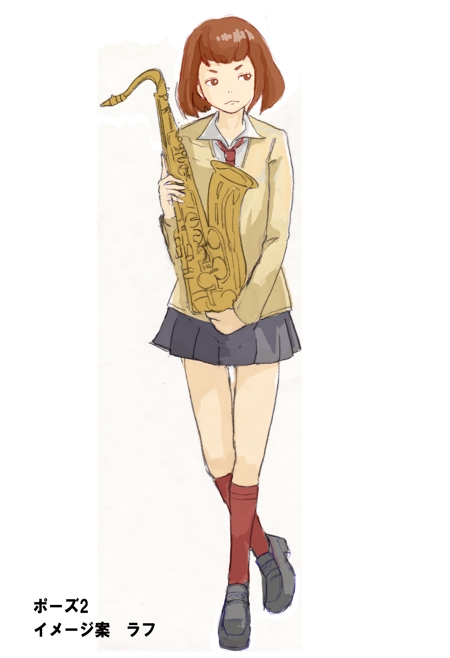 Kaiko Ro Kuさんの事例 実績 提案 楽器を吹いている女の子デザイン はじめまして Kai クラウドソーシング ランサーズ