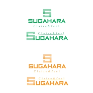 eri36 (eri36)さんの美容室リニューアル後、新たに名称変更「Claire&feel SUGAHARA)のロゴマークを作成への提案
