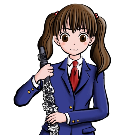 Chata 0213さんの事例 実績 提案 楽器を吹いている女の子デザイン はじめまして 楽器 クラウドソーシング ランサーズ