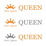 DWARF PLANET (dwarf-planet)さんの美容室「hair space QUEEN」のロゴ作成への提案