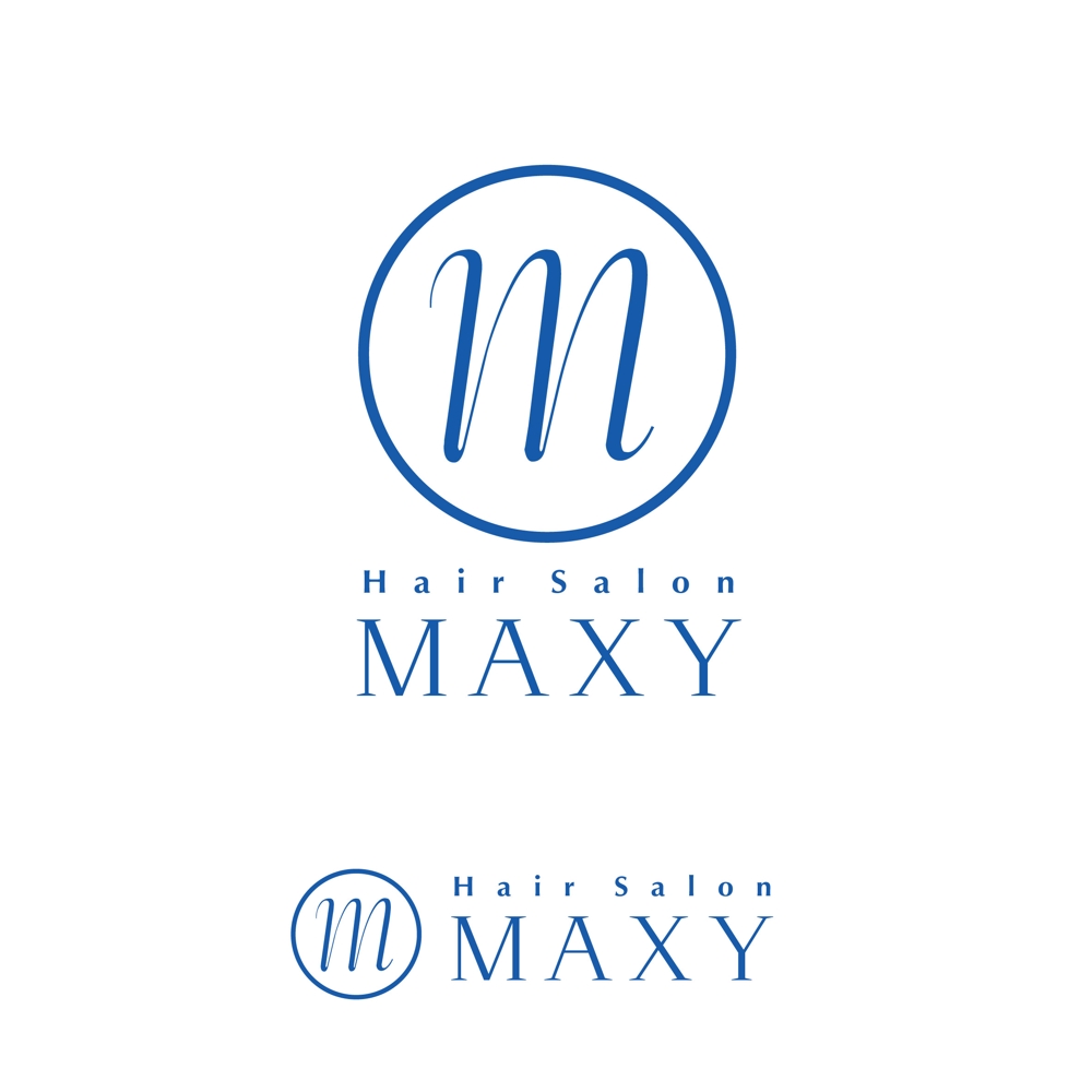美容室「MAXY」のロゴ作成