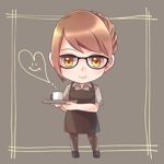 咲上 (renne4649)さんのカフェ店員のキャラクターデザインへの提案