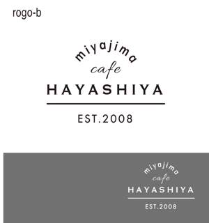 rie-koさんの日本三景の宮島にある　カフェのロゴへの提案