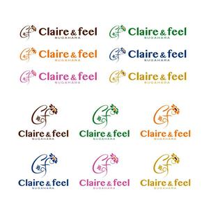 （有）アイ・プランニング (ai-planning)さんの美容室リニューアル後、新たに名称変更「Claire&feel SUGAHARA)のロゴマークを作成への提案