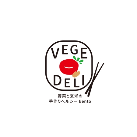 ROKKAKUDOさんの野菜をたっぷり使った手作りの「お弁当屋さん」のロゴへの提案