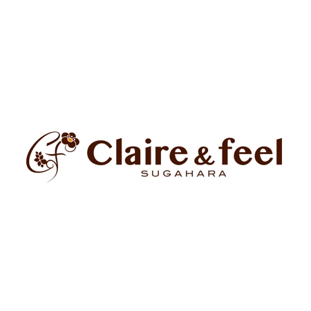 （有）アイ・プランニング (ai-planning)さんの美容室リニューアル後、新たに名称変更「Claire&feel SUGAHARA)のロゴマークを作成への提案