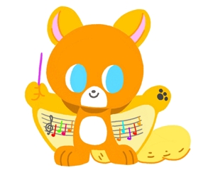 スキヤキ (87hana87)さんの動物又は動物を擬人化したキャラクター。音符をからめたり音楽を連想させるもの。への提案