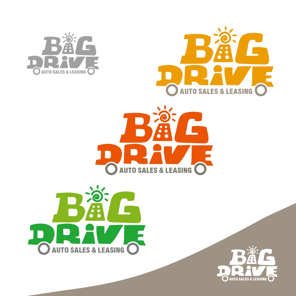 ミニバン専門店「BIG DRIVE AUTO SALES & LEASING」のロゴ