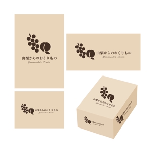 oroshipons (oroshipons)さんの山梨県産の葡萄・桃の化粧箱デザインへの提案