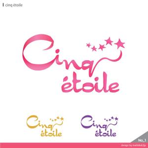 さんの社名「cinq étoile」のロゴ作成への提案