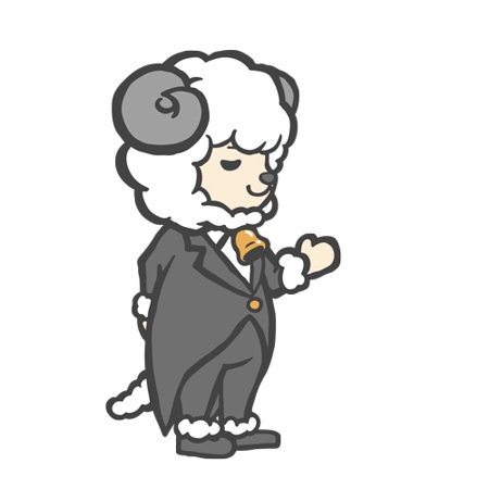 チャーリーホース (hikuni)さんの羊の執事 iコンシェル的なキャラクターデザインへの提案