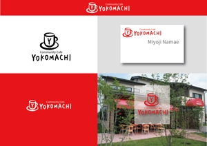 sametさんのコミュニティー　カフェ　「Commnunity Cafe YOKOMACHI」のロゴへの提案