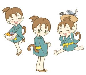 ゆるみ ()さんの遠州の妖怪「川猿」キャラクターデザインへの提案