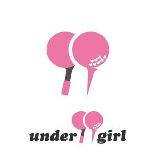 nnochannさんのゴルフアパレルブランド「under 99 gｉｒｌ」のワンポイントロゴ制作への提案