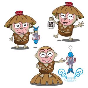 かものはしチー坊 (kamono84)さんの遠州の妖怪「川猿」キャラクターデザインへの提案