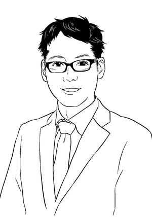 なるみなかの (nakanaru)さんの営業名刺で使う似顔絵イラストへの提案