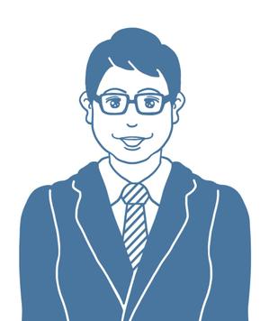 人参三 ()さんの営業名刺で使う似顔絵イラストへの提案