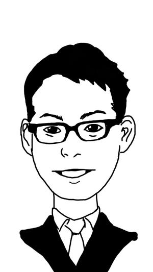 もり (Morihiko)さんの営業名刺で使う似顔絵イラストへの提案