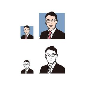  K-digitals (K-digitals)さんの営業名刺で使う似顔絵イラストへの提案