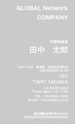 サンアートマン (sanatman)さんの航空機部品専門のベンチャー企業『GLOBAL  Network  COMPANY 』の名刺への提案