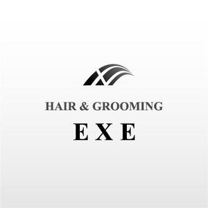 mako_369 (mako)さんの「HAIR & GROOMING  EXE」のロゴ作成への提案