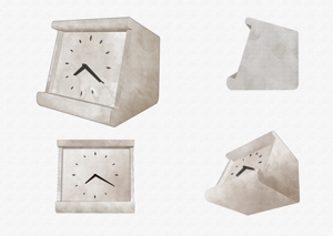 ふくしまきひろ (WAKA36)さんの木製置き時計のデザインへの提案