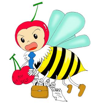 Bozo01さんのハチのキャラクターデザインへの提案