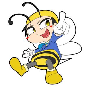 唯一無二のてつし (tettyamansp)さんのハチのキャラクターデザインへの提案