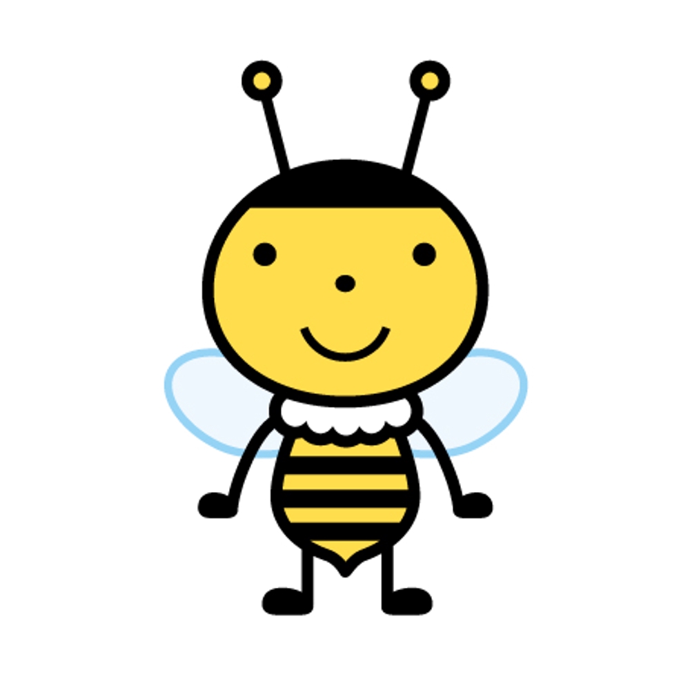 ハチのキャラクターデザイン