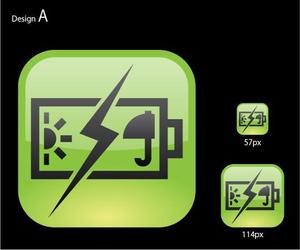 terly3さんのiPhoneアプリのアイコン制作 : 電池予報への提案