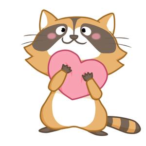 草色みどり (kusairo_midori)さんのあらいぐまのキャラクターデザインへの提案