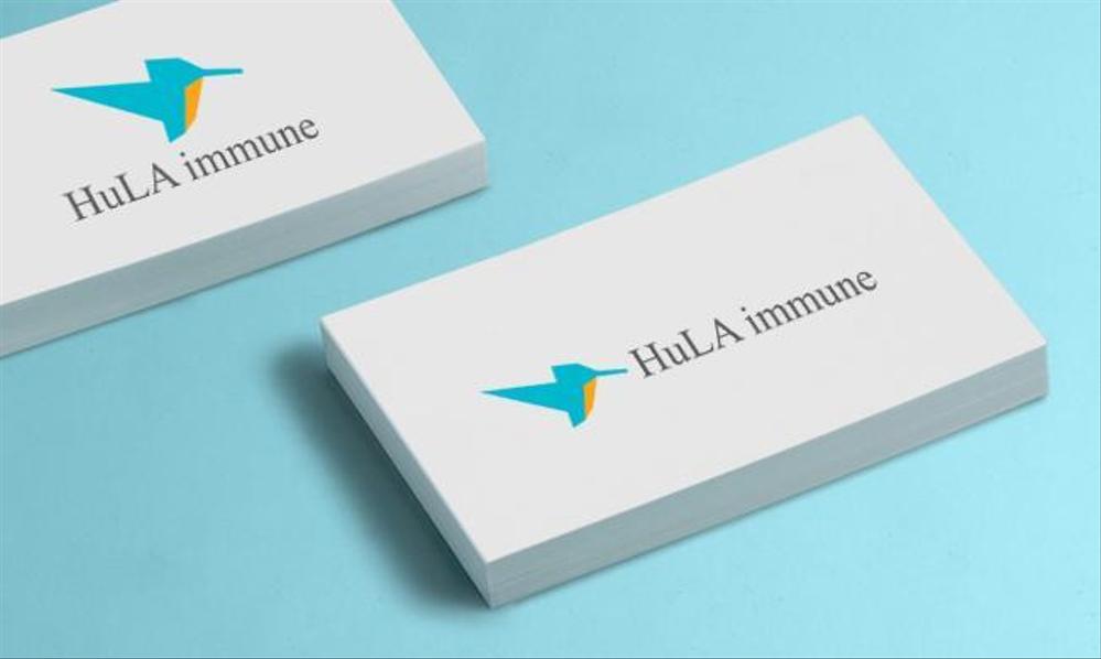 大学発バイオベンチャー　「HuLA immune Inc.」のロゴ