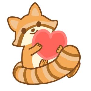 ているす (cyaiapple)さんのあらいぐまのキャラクターデザインへの提案
