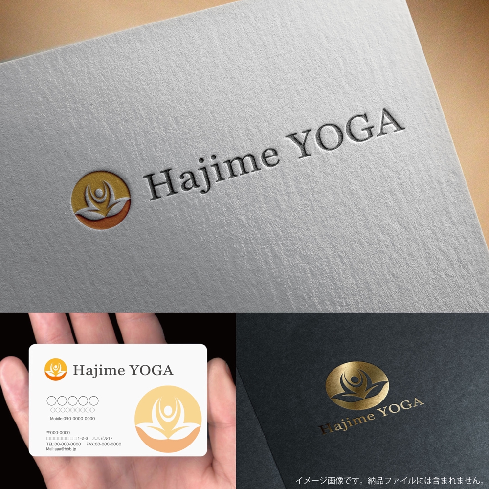 ヨガスタジオ「Hajime YOGA」のロゴ