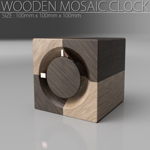 hs x design (hs-design)さんの木製置き時計のデザインへの提案