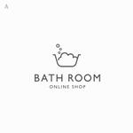 designdesign (designdesign)さんのお風呂グッズのショップサイト「BATH ROOM」のロゴへの提案