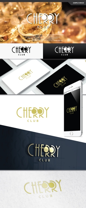 take5-design (take5-design)さんのホストクラブ「CHERRY」のロゴ制作依頼（Bar）への提案