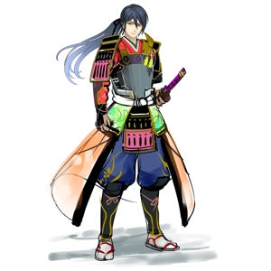 dori (dori-dori)さんのイケメン武将のキャラクターデザインへの提案