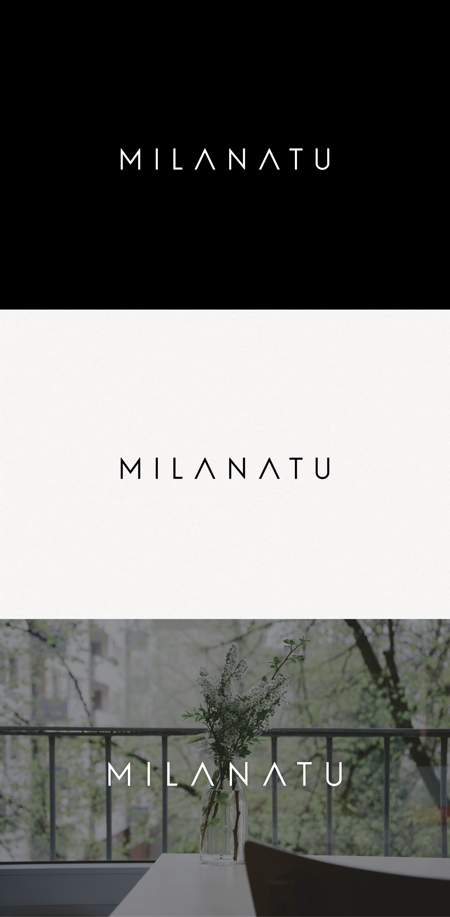 tanaka10 (tanaka10)さんの化粧品ブランド「MILANATU」のロゴへの提案