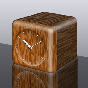 ji-cyan (ji-cyan)さんの木製置き時計のデザインへの提案