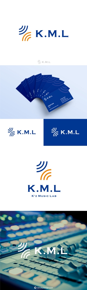 takudy ()さんの架空のレコード会社「K.M.L」のロゴへの提案