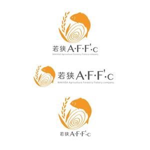 みゃーこ (rococo9)さんの１次産業（農業、林業、漁業）を頑張る会社「若狭 A・F・F'・C」のロゴへの提案