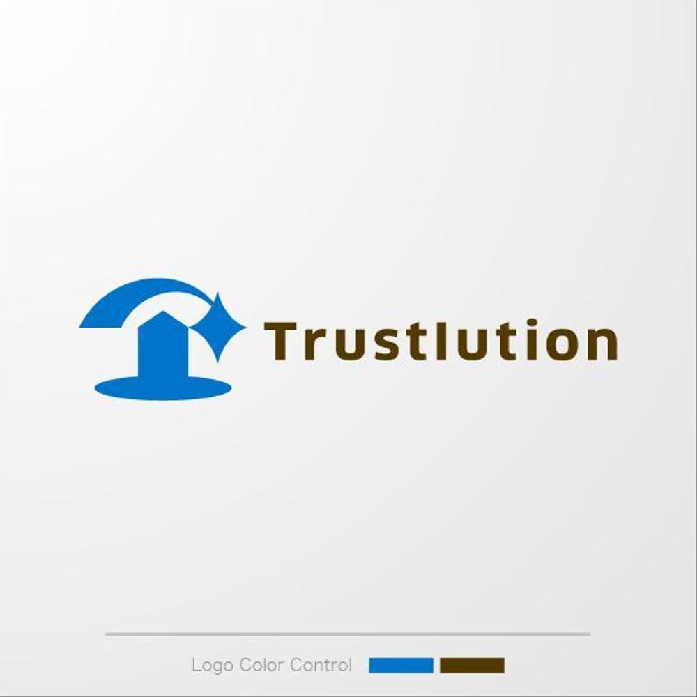 社名のロゴ「トラストリューション株式会社」のロゴ
