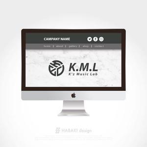 HABAKIdesign (hirokiabe58)さんの架空のレコード会社「K.M.L」のロゴへの提案