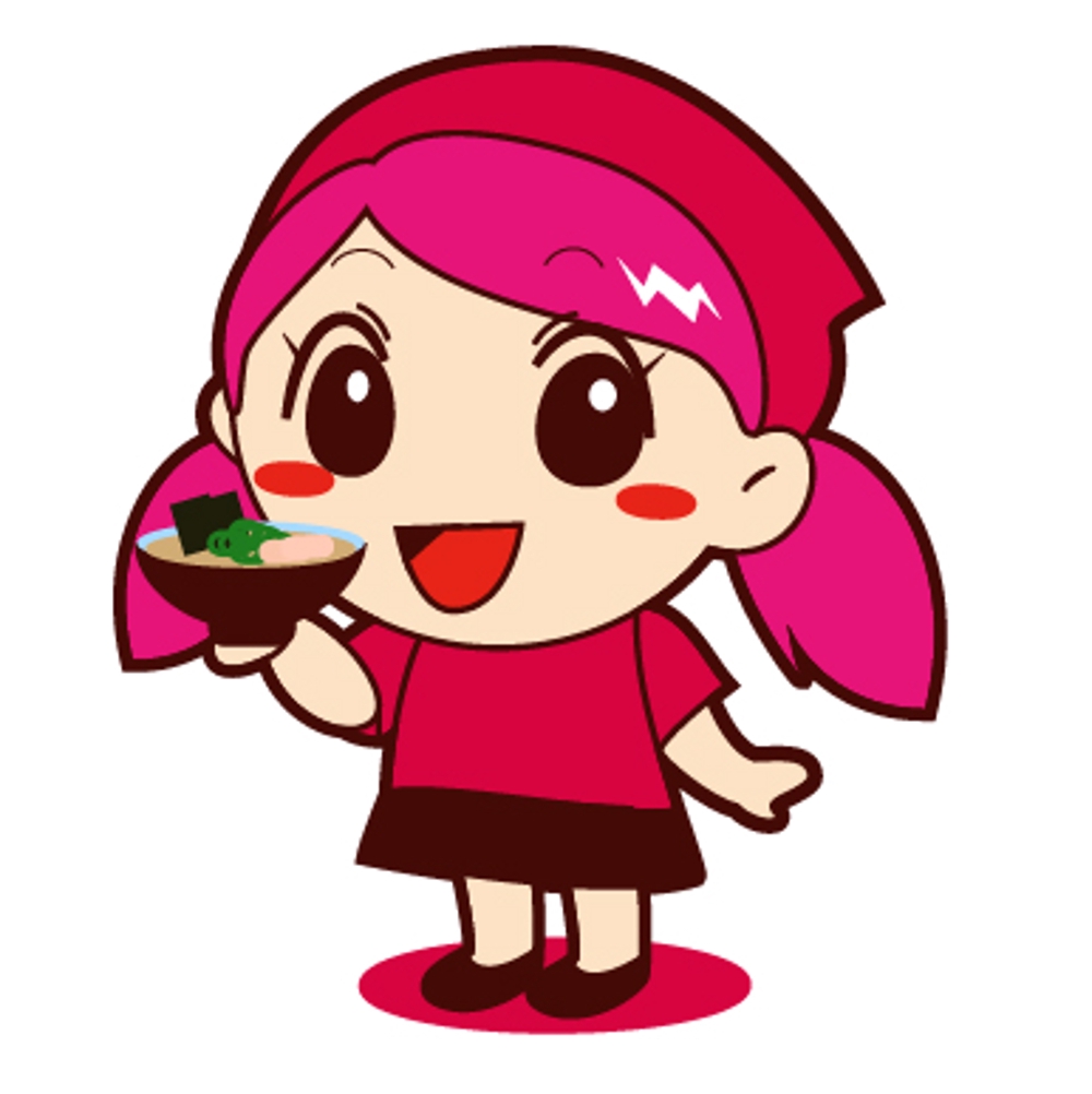 横浜家系ラーメン 一蓮家というラーメン屋の広報担当女の子のキャラクター
