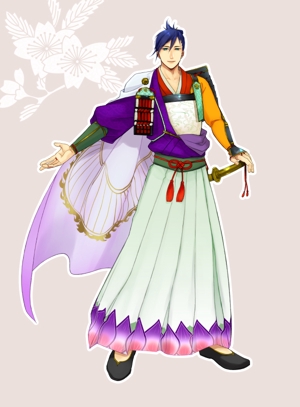 HARU (haru_kawakami)さんのイケメン武将のキャラクターデザインへの提案