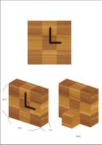 うえつき えみり (uetsuki_emiri)さんの木製置き時計のデザインへの提案