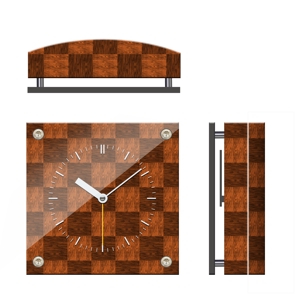 ji-cyan (ji-cyan)さんの木製置き時計のデザインへの提案