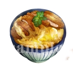 リコ (riko)さんの美味しそうな食べ物のイラスト（カツ丼）への提案